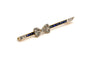 Broche Art déco en or jaune et blanc 18 carats, saphirs et diamants 58 Facettes 22536