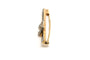 Broche Art déco en or jaune et blanc 18 carats, saphirs et diamants 58 Facettes 22536