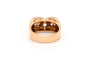 Bague 52 Art Déco - Bague en or blanc et jaune 18 carats et diamants 58 Facettes 22550