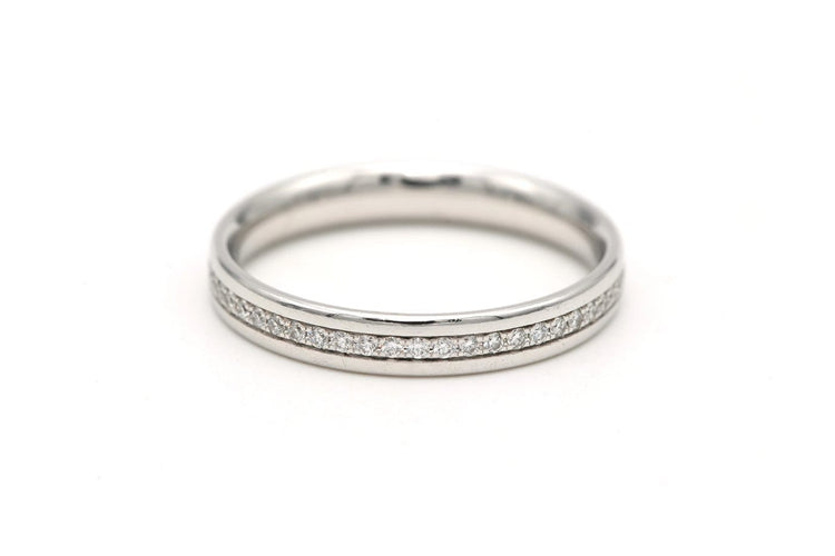 Bague 52 Tiffany & Co. Metro - Bague en or blanc et diamants 58 Facettes 22549