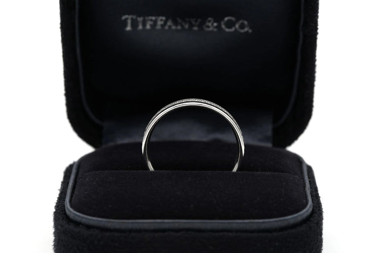Bague 52 Tiffany & Co. Metro - Bague en or blanc et diamants 58 Facettes 22549