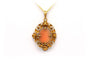 Pendentif Pendentif Art nouveau en or jaune 18 carats avec camée et perles 58 Facettes 22291