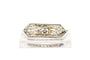 Broche Broche Art déco en or blanc 18 carats, perle et diamants 58 Facettes B658