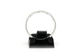 Bague 55 Bague contemporaine en or blanc et diamants 58 Facettes B691