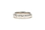 Bague 58 Bague contemporaine en or blanc et diamants taille brillant 58 Facettes 22452