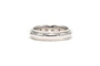 Bague 58 Bague contemporaine en or blanc et diamants taille brillant 58 Facettes 22452