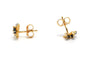 Boucles d'oreilles Boucles d'oreilles contemporaines en or jaune et blanc 18 carats et saphirs 58 Facettes 22580