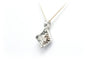 Pendentif Pendentif contemporain en or blanc 18 carats serti de diamants taille brillant 58 Facettes 22526