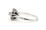 Bague 55 Bague contemporaine en or blanc 18 carats et diamants 58 Facettes 22591