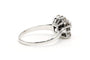 Bague 55 Bague contemporaine en or blanc 18 carats et diamants 58 Facettes 22591