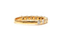Bague 54 Alliance demi-américaine en or jaune 18 carats et diamants 58 Facettes 22695