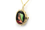 Pendentif Pendentif des années 50 en or jaune 18 carats, émail de Limoges 58 Facettes 22809
