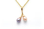 Pendentif Pendentif contemporain en or jaune 18 carats serti de perles 58 Facettes 22754