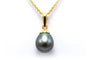 Pendentif Pendentif contemporain en or jaune 18 carats et perle de Tahiti 58 Facettes 22755