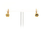 Boucles d'oreilles Art déco - Boucles d'oreilles en or jaune 18 carats et strass 58 Facettes B749