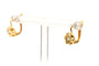 Boucles d'oreilles Art déco - Boucles d'oreilles en or jaune 18 carats et strass 58 Facettes B749