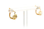Art déco - Boucles d'oreilles en or jaune 18 carats et strass 58 Facettes B749