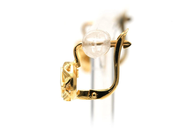 Boucles d'oreilles Art déco - Boucles d'oreilles en or jaune 18 carats et strass 58 Facettes B749