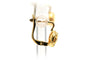 Boucles d'oreilles Art déco - Boucles d'oreilles en or jaune 18 carats et strass 58 Facettes B749