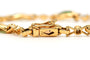 Bracelet Bracelet contemporain en or jaune 18 carats, émeraudes et diamants 58 Facettes B727