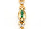 Bracelet Bracelet contemporain en or jaune 18 carats, émeraudes et diamants 58 Facettes B727