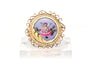 Broche Napoléon III - Broche en or jaune 18 carats, émail et perles 58 Facettes B750