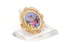 Broche Napoléon III - Broche en or jaune 18 carats, émail et perles 58 Facettes B750