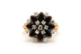 Bague 49 Bague des années 50 en or jaune 18 carats, diamants taille brillant 58 Facettes 22899