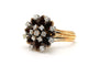Bague 49 Bague des années 50 en or jaune 18 carats, diamants taille brillant 58 Facettes 22899