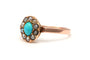 Bague 52 Napoléon III - Bague en or jaune, perles et turquoise 58 Facettes 23013