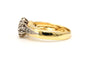 Bague 50 Bague contemporaine en or jaune 18 carats et diamants taille brillant 58 Facettes 19454