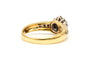 50 Bague contemporaine en or jaune 18 carats et diamants taille brillant 58 Facettes 19454