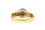 Bague 50 Bague contemporaine en or jaune 18 carats et diamants taille brillant 58 Facettes 19454