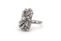 Bague 53 Bague contemporaine en or blanc et diamants 58 Facettes 23009