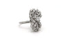 Bague 53 Bague contemporaine en or blanc et diamants 58 Facettes 23009