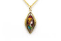 Pendentif Pendentif Art déco en or jaune 18 carats serti d’émail 58 Facettes 22960