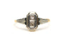 Bague 55 Art déco - Bague en or jaune et blanc 18 carats et diamants 58 Facettes B768