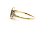 Bague 55 Art déco - Bague en or jaune et blanc 18 carats et diamants 58 Facettes B768