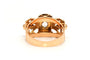 Bague 54 Bague Art Déco en or jaune et blanc 18 carats sertie de zirconiums 58 Facettes B769