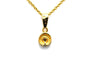 Pendentif Pendentif contemporain en or jaune 18 carats avec diamants taille brillant (0,065 ct) 58 Facettes B771