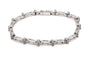 Bracelet contemporain en or blanc et diamants 58 Facettes B777