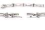 Bracelet contemporain en or blanc et diamants 58 Facettes B777