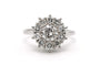 Bague 50 Bague contemporaine en or blanc 18 carats et diamants 1,35 ct 58 Facettes 23066