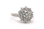 Bague 50 Bague contemporaine en or blanc 18 carats et diamants 1,35 ct 58 Facettes 23066