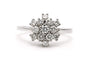 Bague 55 Bague contemporaine en or blanc 18 carats et diamants 0,56 ct 58 Facettes 23104