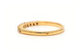 Bague 51 Alliance demi-américaine en or jaune 18 carats et diamants 58 Facettes 23232
