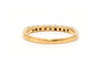 Bague 51 Alliance demi-américaine en or jaune 18 carats et diamants 58 Facettes 23232