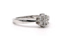51 Bague contemporaine en or blanc 18 carats et diamants taille brillant 58 Facettes 23255