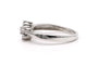 51 Bague contemporaine en or blanc 18 carats et diamants taille brillant 58 Facettes 23255