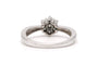 Bague 51 Bague contemporaine en or blanc 18 carats et diamants taille brillant 58 Facettes 23255